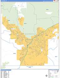 St. George Wall Map Basic Style 2026